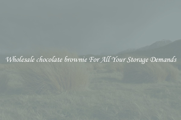 Wholesale chocolate brownie For All Your Storage Demands