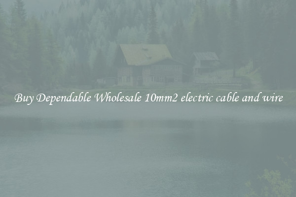 Buy Dependable Wholesale 10mm2 electric cable and wire