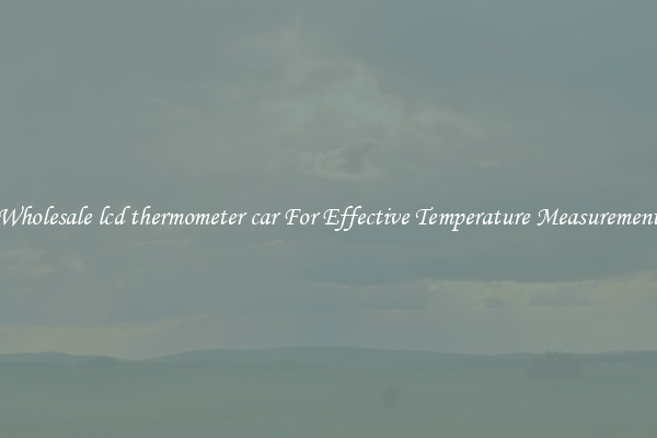 Wholesale lcd thermometer car For Effective Temperature Measurement