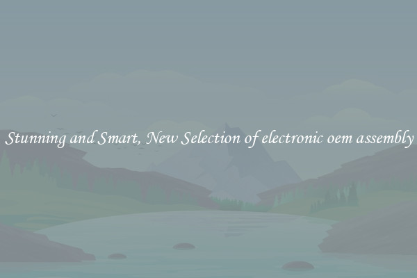 Stunning and Smart, New Selection of electronic oem assembly