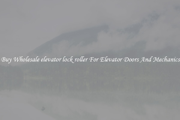 Buy Wholesale elevator lock roller For Elevator Doors And Mechanics