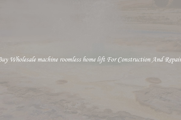 Buy Wholesale machine roomless home lift For Construction And Repairs