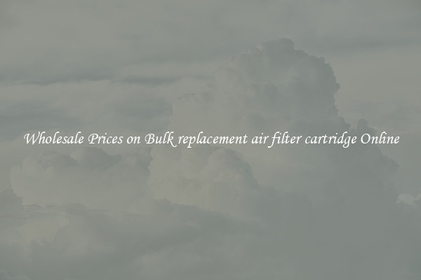 Wholesale Prices on Bulk replacement air filter cartridge Online