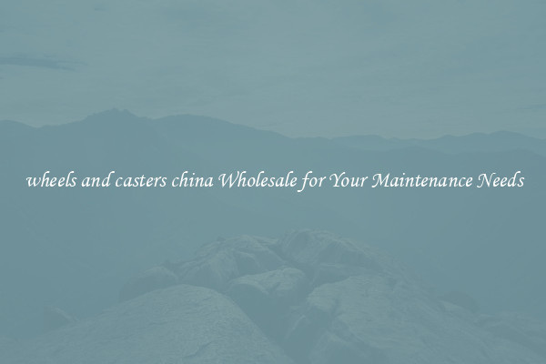 wheels and casters china Wholesale for Your Maintenance Needs