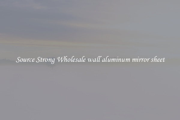 Source Strong Wholesale wall aluminum mirror sheet