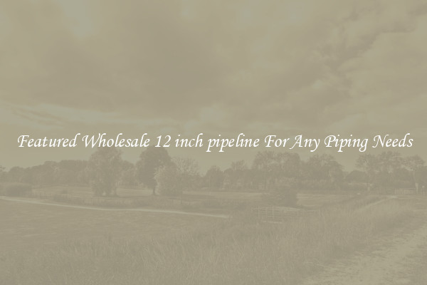 Featured Wholesale 12 inch pipeline For Any Piping Needs