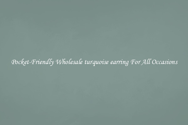 Pocket-Friendly Wholesale turquoise earring For All Occasions