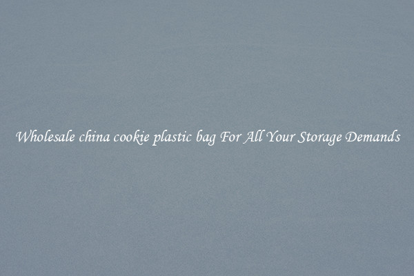 Wholesale china cookie plastic bag For All Your Storage Demands
