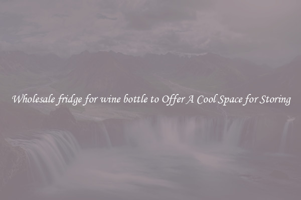 Wholesale fridge for wine bottle to Offer A Cool Space for Storing