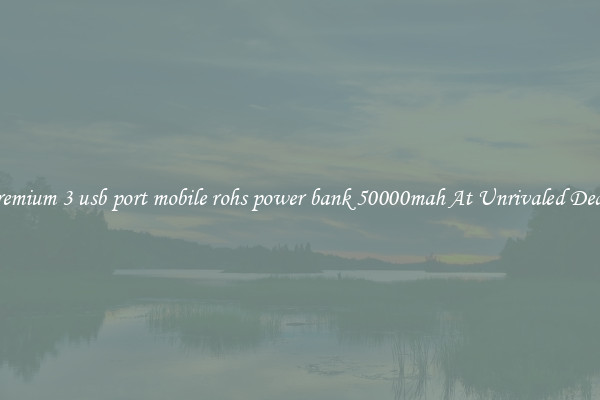 Premium 3 usb port mobile rohs power bank 50000mah At Unrivaled Deals