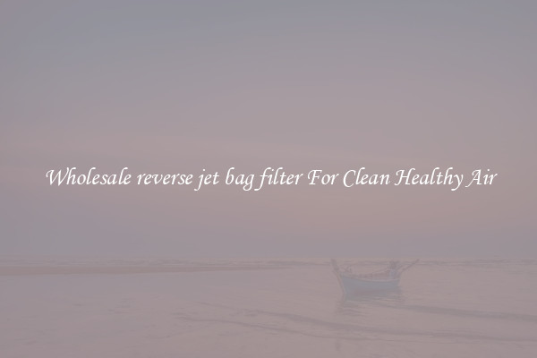Wholesale reverse jet bag filter For Clean Healthy Air